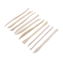 Juego de 10 herramientas de modelado de arcilla y madera para bricolaje