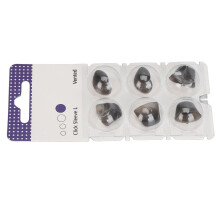 6 fundas de silicona para orejas, color negro, talla L