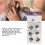 6pcs Silicone Click Sleeve Accessory for Ears Black L 4