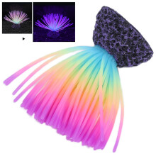 Décoration d'aquarium en faux corail en silicone, base de 6 cm, couleur gelée