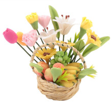 1/12 Dockhus Miniatyr Blommor Fruktkorg Dekor - 2x2x4cm