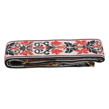 Verdickter, verbreiterter Jacquard-Gitarrengurt, verstellbar 80-135 cm, Weiß