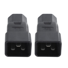 2 Stück IEC320 C20 auf C21 Netzadapterstecker für USV-PDU-Server 10A 250V