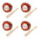 4 Ensembles Jouet Baseball Pour Maison De Balle Miniature 5