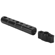 Extensor universal para manillar de motocicleta, color negro, para un mejor control.
