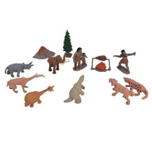 12-teiliges Spielset mit prähistorischen Tierfiguren aus PVC für Kinder ab 3 Jahren