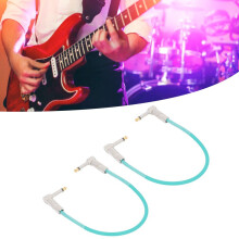 2 st 12-tums gitarreffektpedalkablar 1/4"