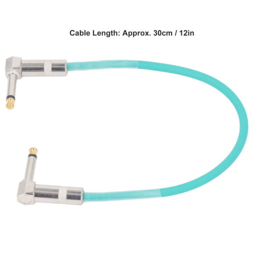 2PCS 12 Inch Guitar Effect Pedal Cables 1/4 1