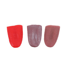 3Pcs Fake Tongue Props With Steel Needle For Halloween Party