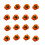 Ensemble de citrouilles décoratives en mousse, 10 pièces, pour-L 5