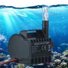 Elektrische 12V-Tauchpumpe 500L/H, Saugnapf für kleine Springbrunnen und Teiche