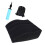 Repose-jambes gonflable pliable, avec pompe, coussin-Noir 1