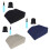 Repose-jambes gonflable pliable, avec pompe, coussin-Noir 2