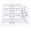 100-pack engångs PVC-ögonbrynslinjaler för perfekt båge 19x5,5 cm 1