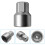 65 Thin-Walled Steel Wheel Lock Nut Key Socket Adapter Silver 4