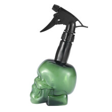 Vaporisateur de coiffure rechargeable en forme de crâne, 500 ml, vert