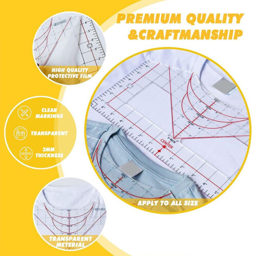 Acrylic Tshirt Alignment Tool for Heat Sublimation and Screen Printing 2