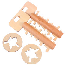 2 Piezas Juguete Madera Ming Con Para Niños