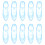 36 Transparente Minisandalen Dekorative Desktop Zubehör 11