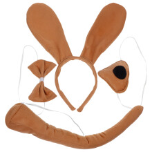 1 Set Kinder Welpen Kostüm Mit Stirnband, Nase, Und Fliege