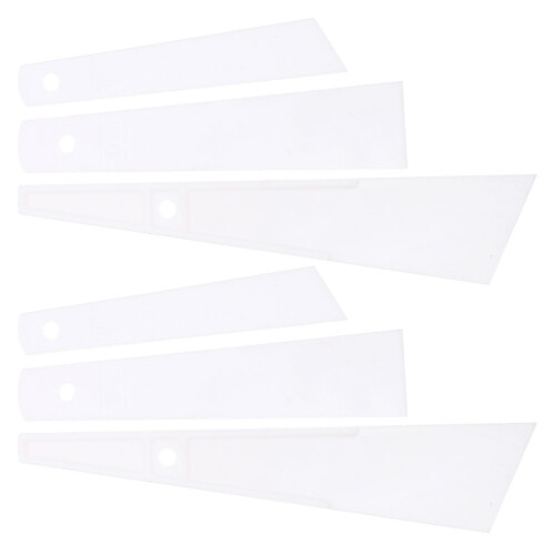 2 Sets Glue Smear Sticks Plastic Spreaders Diy Tools White