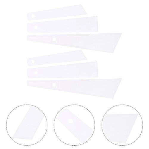 2 Sets Glue Smear Sticks Plastic Spreaders Diy Tools White 2