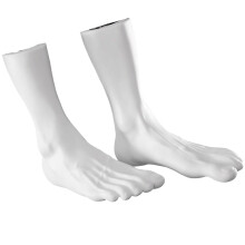 Portable 43 Men's Foot Mould With Realistic Toe Structure-White