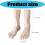 Portable 43 Men's Foot Mould With Realistic Toe Structure-White 4