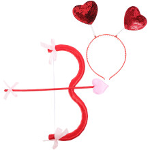 Set Cupid Bogen Kopfschmuck Valentinstag Kostüm Fotoprop Cosplay