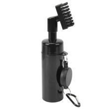 Golf-Wasserbürste mit abnehmbarer 160-ml-Wasserflasche und Nylonborsten, schwarz