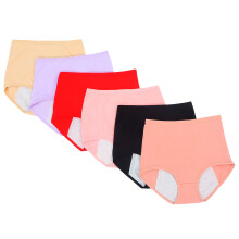 6St Frauen-Monatsbinde-Shorts, Sortiert, Mittlere Taille Für