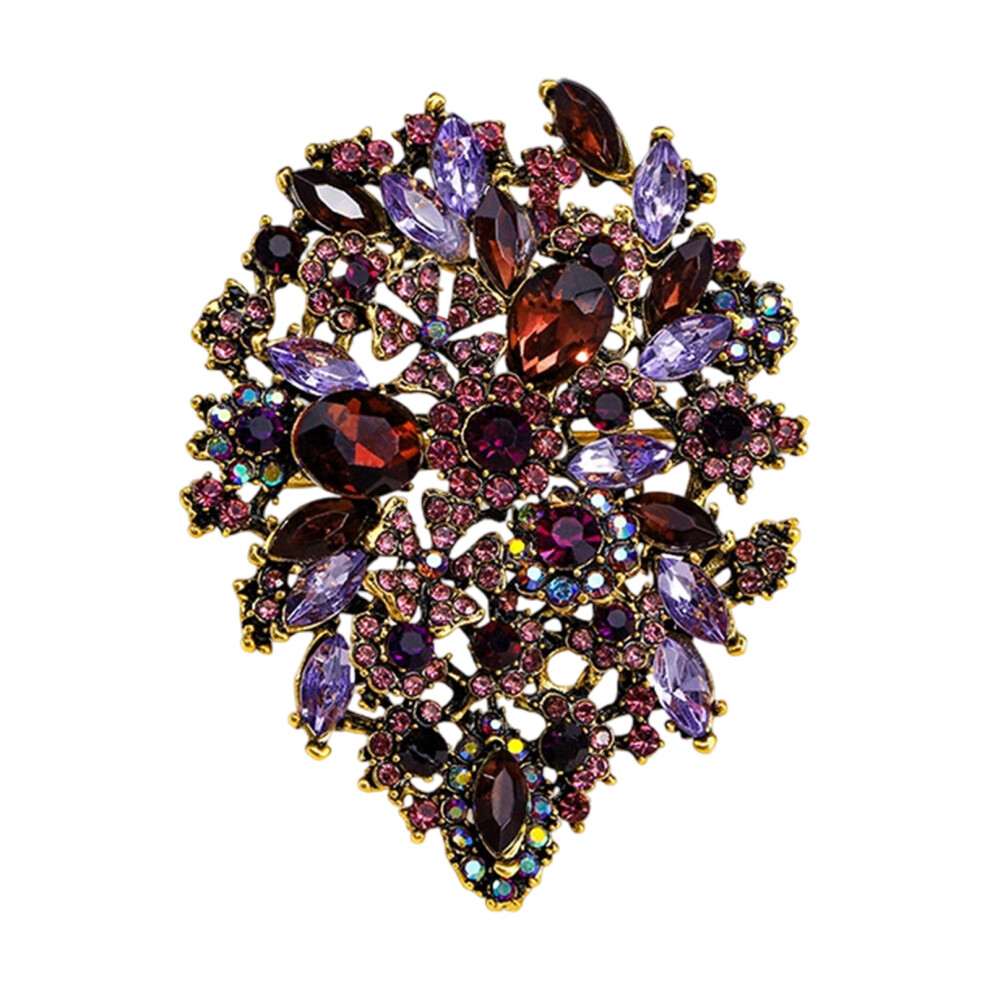 Unique Brooch Pin Flower Badge Beautiful Pin Alloy Texture-SS1