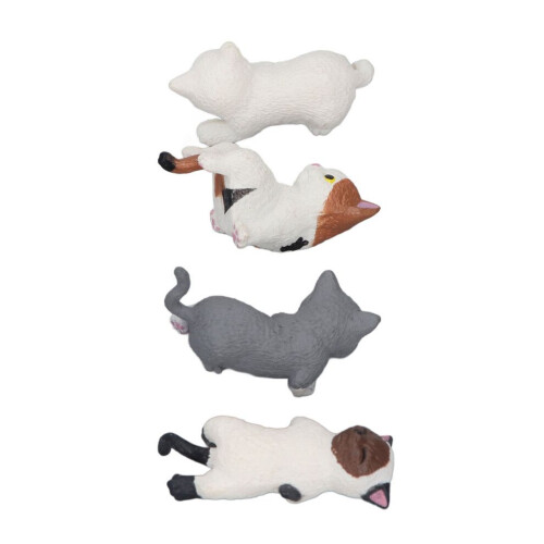 4 stuks schattige mini-auto-interieurdecoratie van hars 2
