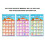 1 Set Hängende Taschenmappe Buchstabenkarten 9