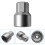 62mm Thin-Walled Steel Wheel Lock Nut Key Silver Tool 4