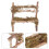 3 Mini In Legno Per Casa Delle 11