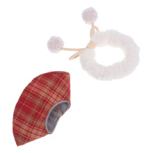 Miniatura De Capa Para Muñecas De Peluche, Accesorio Ropa Navideña