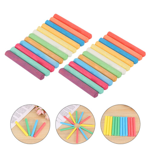 2 Water-Soluble Dust-Free Chalk Child Stick Clean 2