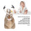 Cute Brown Simulation Rabbit Ornament, Plush Home & Office Decor 4