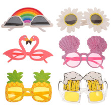 6 Pcs Funny Party Glasses Hawaiian Tropical Sunglasses For Adults