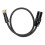 Right Angle 3.5mm to XLR Stereo Microphone Cable 0.5M Black 2