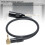 Right Angle 3.5mm to XLR Stereo Microphone Cable 0.5M Black 4