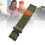 Adjustable OD Green Nylon Hook Loop Sport Watch Strap 17cm 4