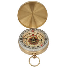 Taschenuhr im Retro-Stil aus Messing, leuchtend, mit Klappmechanismus