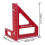 Aluminum 45 90 Degree Woodworking Square Protractor Triangular Ruler Red 2
