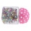 500 aiguilles à perles pour patchwork en tissu rose 3