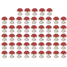 50 stuks 8 mm turquoise ronde klinknagels