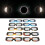 10Pcs Solar Eclipse Viewing Glasses Bright Shades for Safe Sun Observation 1