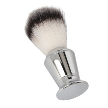 Baardborstel met schuim, roestvrijstalen handvat, imitatiehaar, 1,5 ml