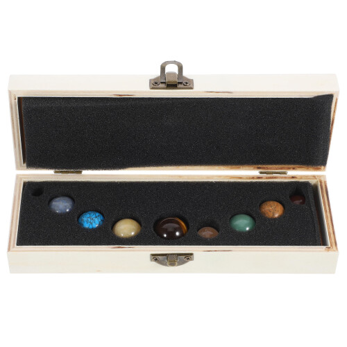 1 Set Minérales Décorent Bureau Ornement Planétaire 2